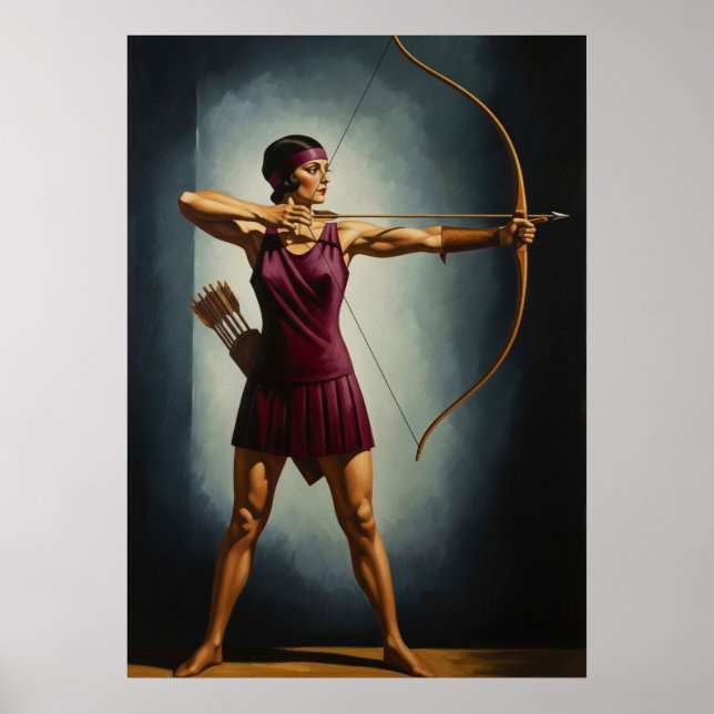 L'ARCHÈRE MODERNE (Modern Archer) - original A Poster (Framsidan)