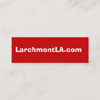 LarchmontLA.com Mini Visitkort