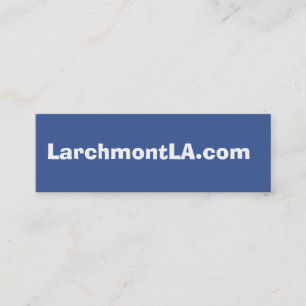 LarchmontLA.com Mini Visitkort