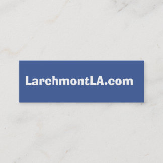 LarchmontLA.com Mini Visitkort