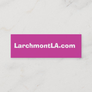 LarchmontLA.com på Facebook (rosor) Mini Visitkort