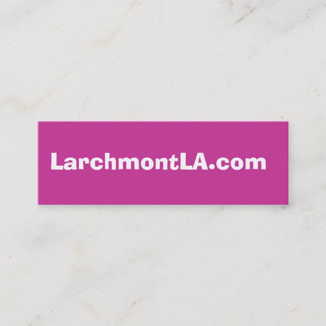 LarchmontLA.com på Facebook (rosor) Mini Visitkort (Framsida)