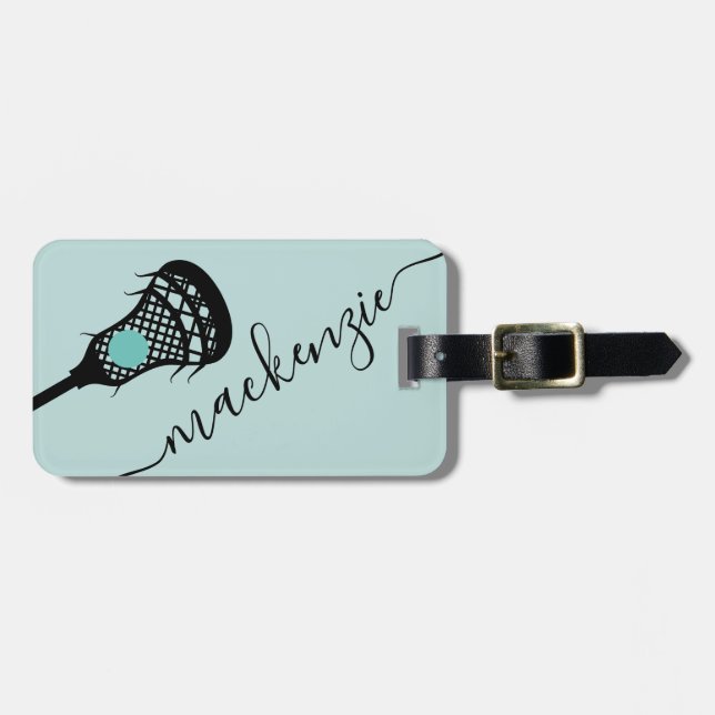 Larcross Stick Personlig Monogram Bagagebricka (Horisontell Framsida)