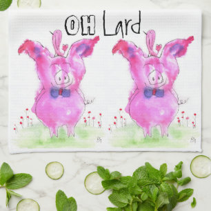 Lard Rosa Gris Kitchen Towel Kökshandduk