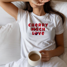 Lårdag i mor på den berömda mamma körsbärsslogan t shirt