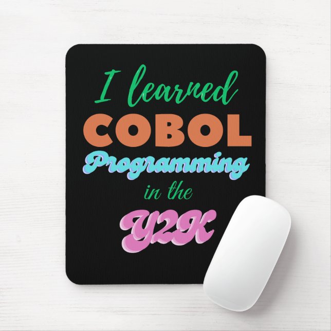 Lärde sig Cobol-språk under Y2K (år 2000) Musmatta (Med mus)