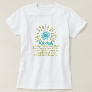 Lärdomar för bibelkvinnor av Faith Rebekah Chris T Shirt