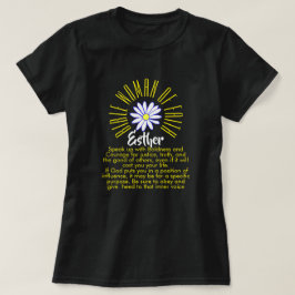 Lärdomar för bibelkvinnor i Faith Esther Christian T Shirt