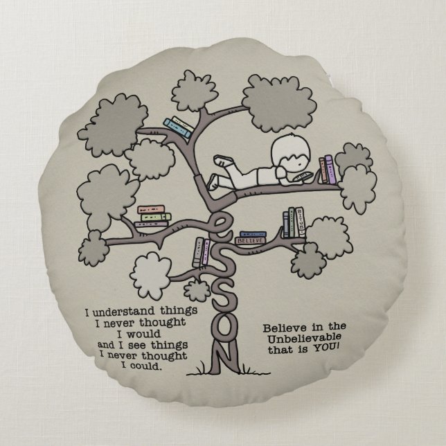 Lärdomar Rund Kudde (Baksidan)