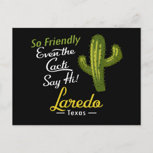 Laredo Cactus Funny Retro Vykort