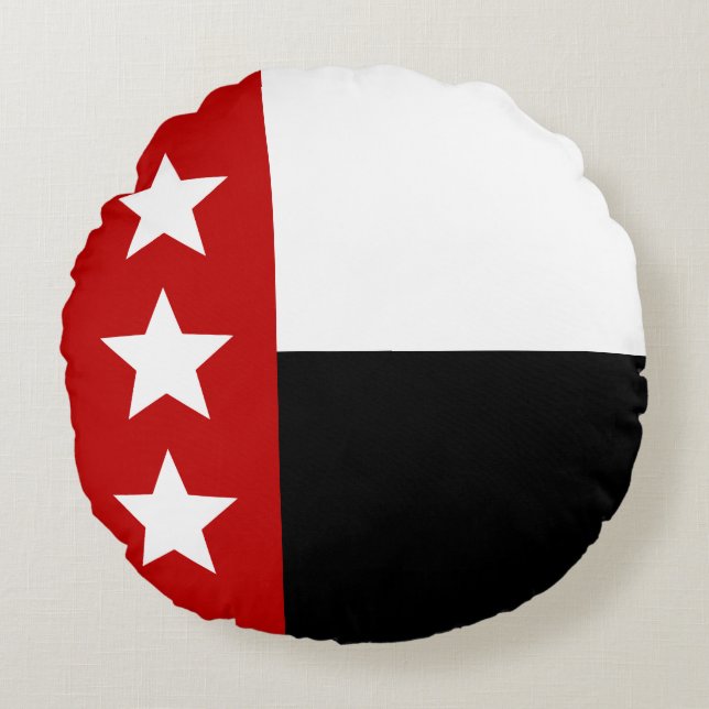 Laredo (Texas) City flagga Rund Kudde (Framsidan)