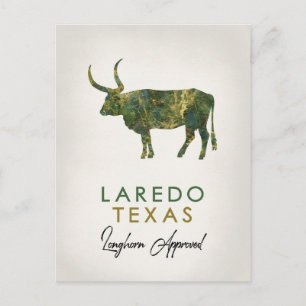Laredo Texas Mörk Marble Vykort