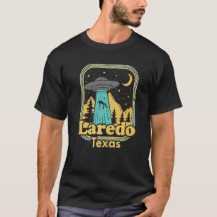 Laredo Texas Ufo Alien 80s Retro State Pride T Shirt