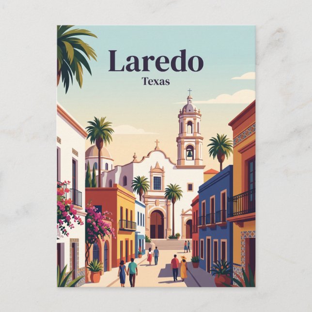 Laredo Texas Vykort (Framsida)