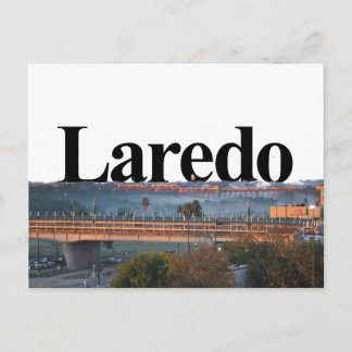 Laredo, TX Skyline med Laredo i Himmel Vykort