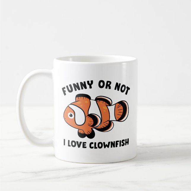 Lårfenfisk eller inte i Kärlek Kaffemugg (Vänster)