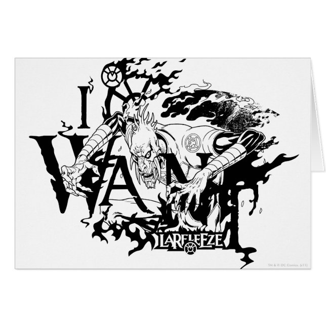 Larfleeze - Agent Orange 13 Hälsningskort (Framsidan Horizontal)