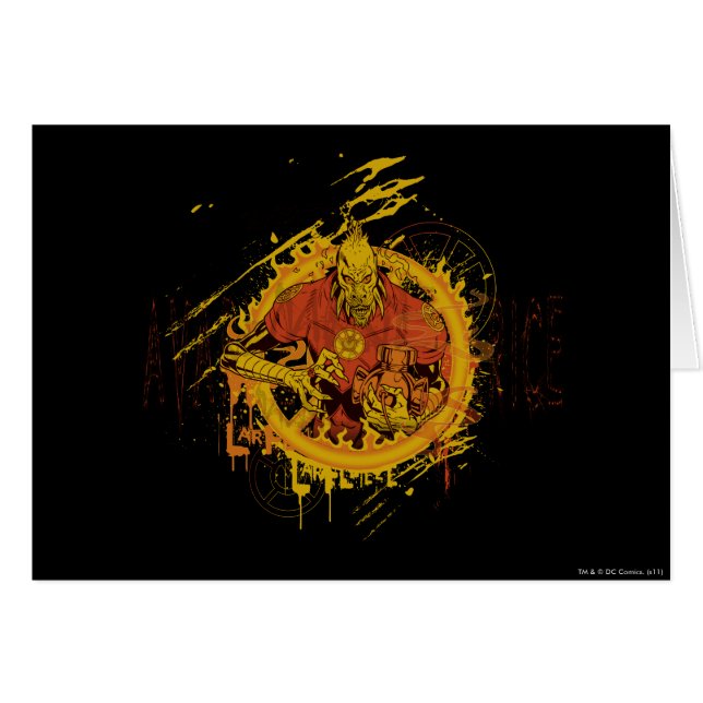 Larfleeze - Agent Orange 14 Hälsningskort (Framsidan Horizontal)