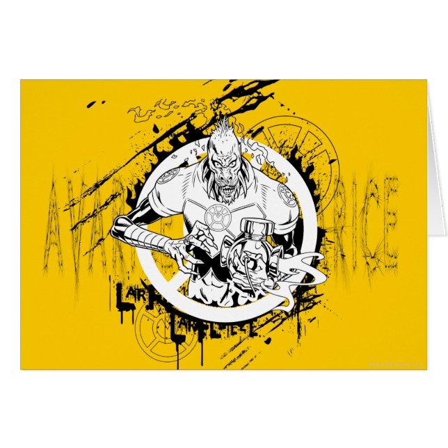 Larfleeze - Agent Orange 15 Hälsningskort (Framsidan Horizontal)