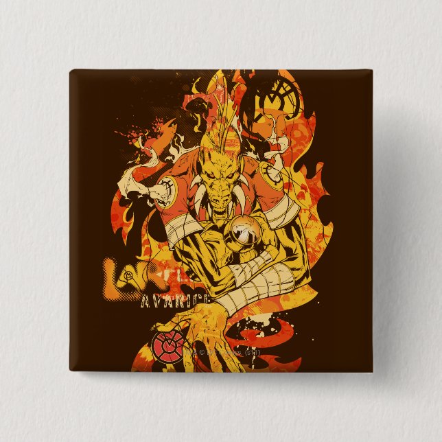 Larfleeze - agentorange 10 knapp (Framsida)