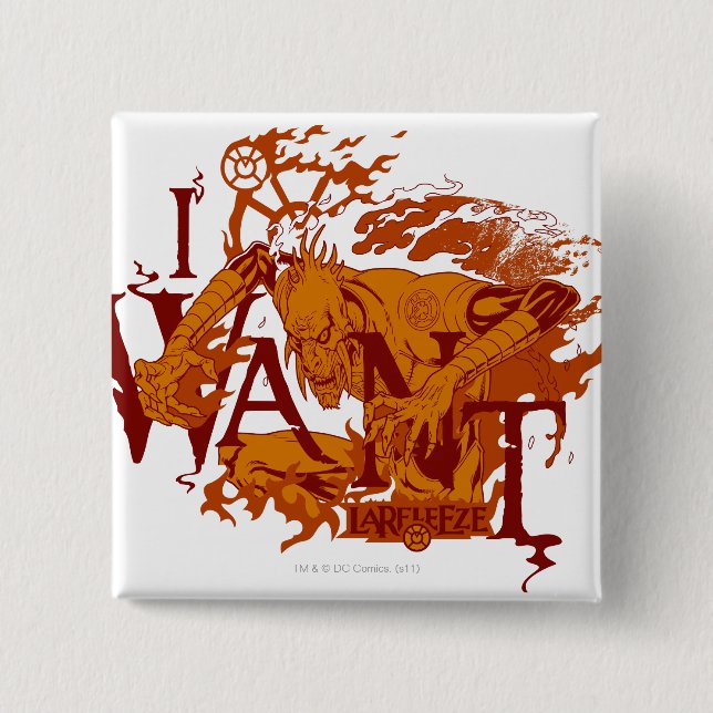 Larfleeze - agentorange 12 knapp (Framsida)