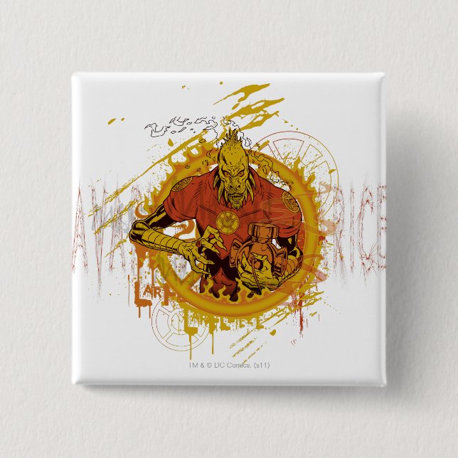 Larfleeze - agentorange 14 knapp (Framsida)