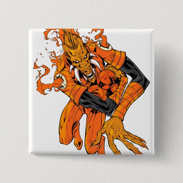 Larfleeze - agentorange 7 knapp (Framsida)