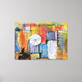 Large Abstract Acrylic Painting Canvastryck