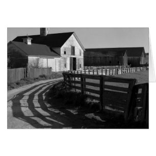 Large Barn and Road, mars 1966 Hälsningskort