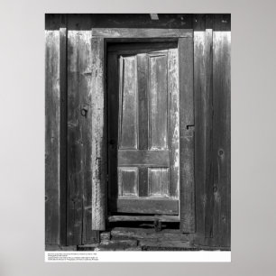 Large Barn Door, UC Santa Cruz, mars 1962 Poster