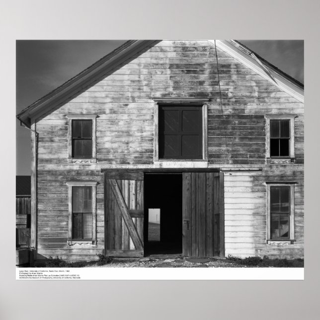 Large Barn, UC Santa Cruz, mars 1962 Poster (Framsidan)