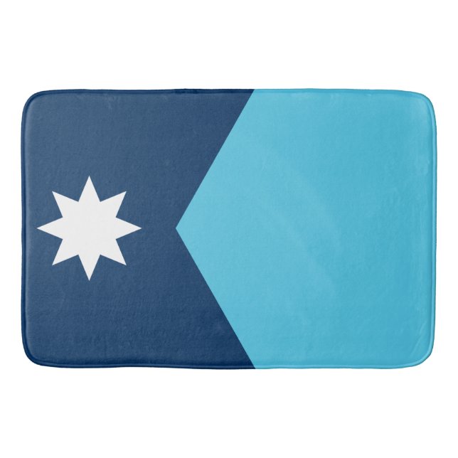 Large bath mat with flag of Minnesota, USA Badrumsmatta (Framsidan)