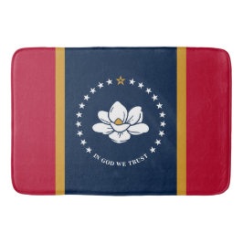 Large bath mat with flag of Mississippi, USA Badrumsmatta