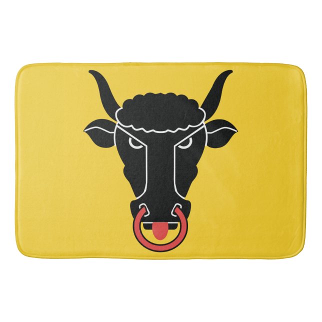 Large bath mat with flag of Uri Canton, Swiss Badrumsmatta (Framsidan)