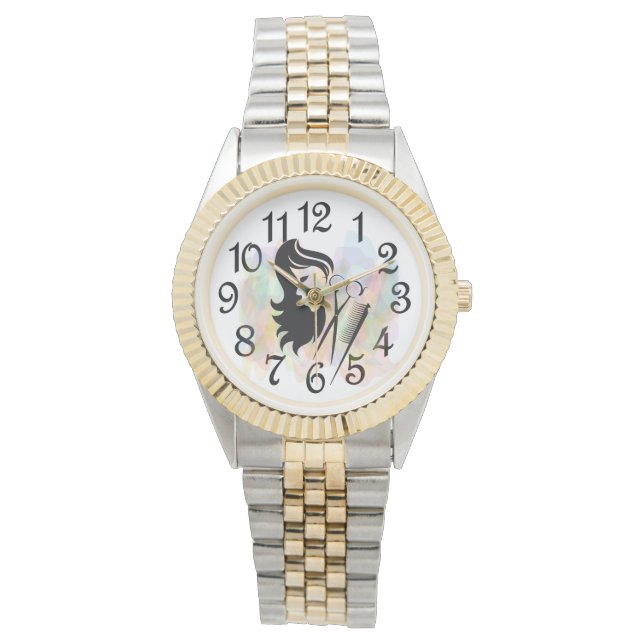 Large Beauty Salon Armbandsur (Framsida)