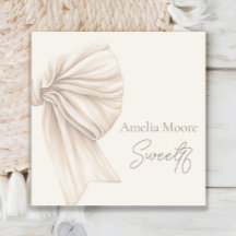 Large Beige Bow Boho Sweet 16