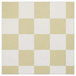 Large, Beige Checkers Pattern Fabric Tyg