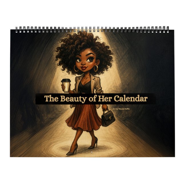Large Black Woman Calendar 2026 Kalender (Omslag)