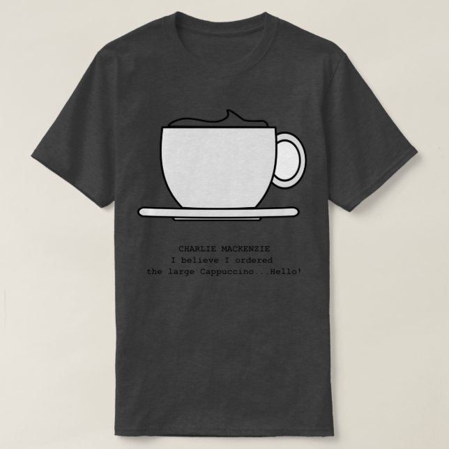 Large Cappuccino T Shirt (Design framsida)