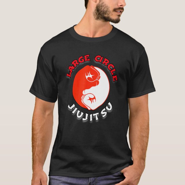 Large Circle Jiujitsu T Shirt (Framsida)