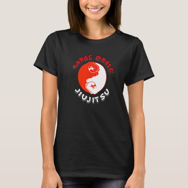 Large Circle Jiujitsu T Shirt (Framsida)