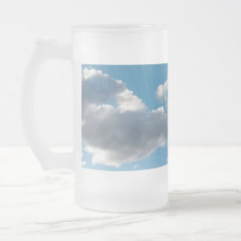 Large cloud frostat ölglas