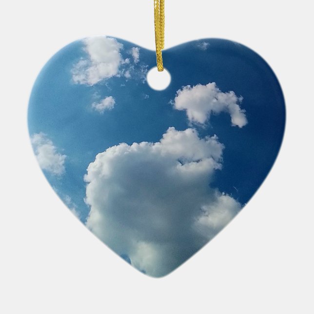 Large cloud julgransprydnad keramik (Framsidan)