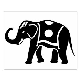 Large Elephant Rubber Frimärke Stämpel