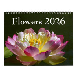 Large Flowers 2026 Calendar Kalender