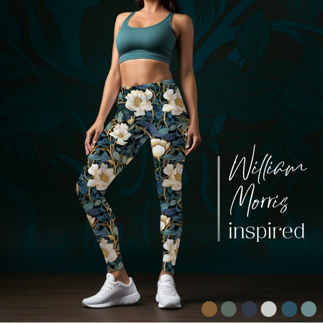 Large Flowers William Morris Inspired Leggings (Skapare uppladdad)