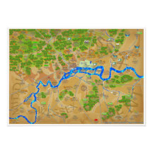 Large Historic London Karta