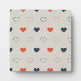 Large - Lovely hearts / orange cream dark