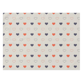 Large - Lovely hearts / orange cream dark