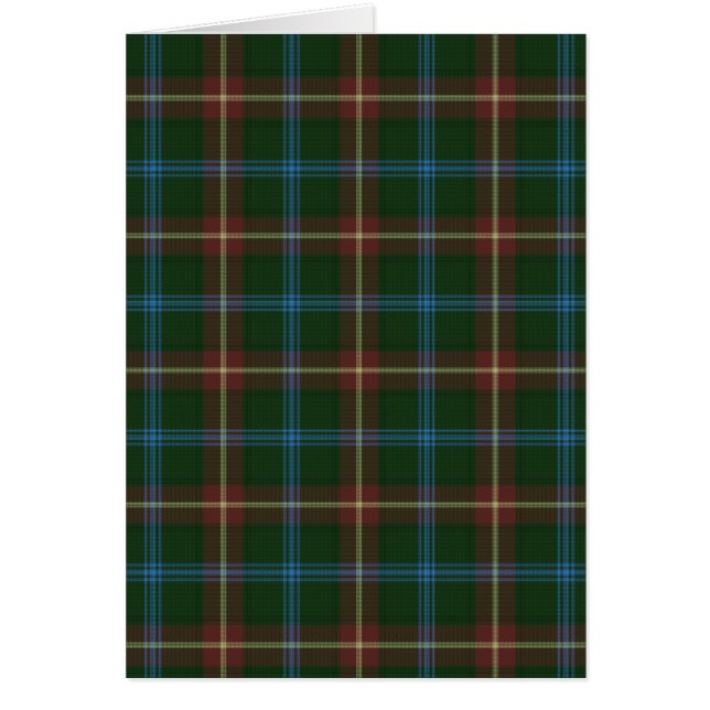 Large Manitoba tartan Hälsningskort (Framsidan)